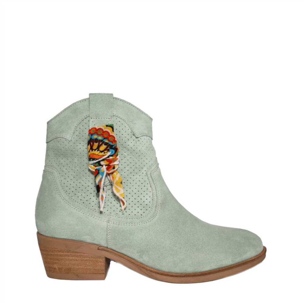 Goodstep Enkellaarsjes 5011-A22 Licht Groen - Afbeelding 2