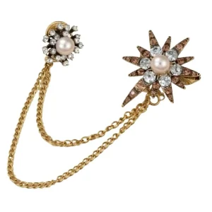 Gouden bedeltjes broche Sidsel