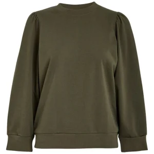 Grape Leaf puffsleeve sweater Fiola GOTS