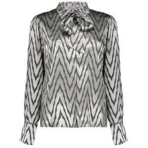 Grijs geprinte animal blouse 53593