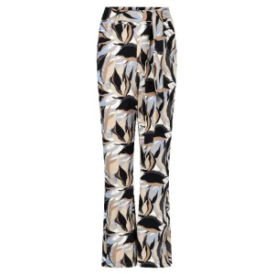 Grijs geprinte flaire broek Biba