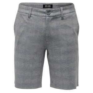 Grijze check short Mark