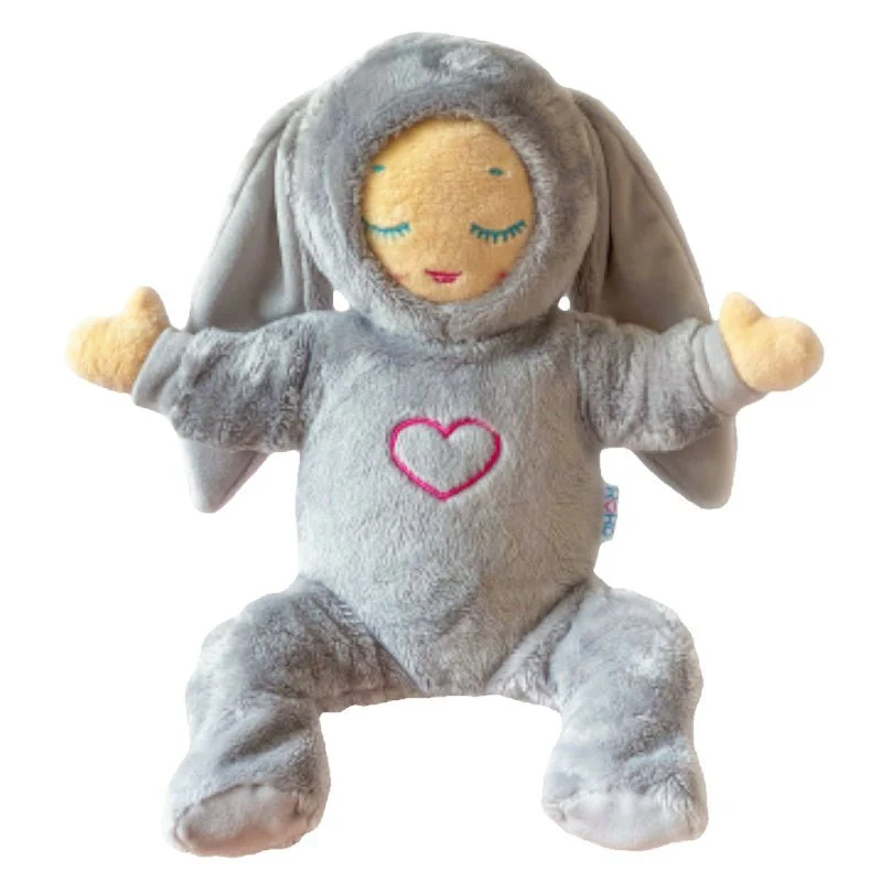 Grijze fluffy outfit Bunny - Afbeelding 2