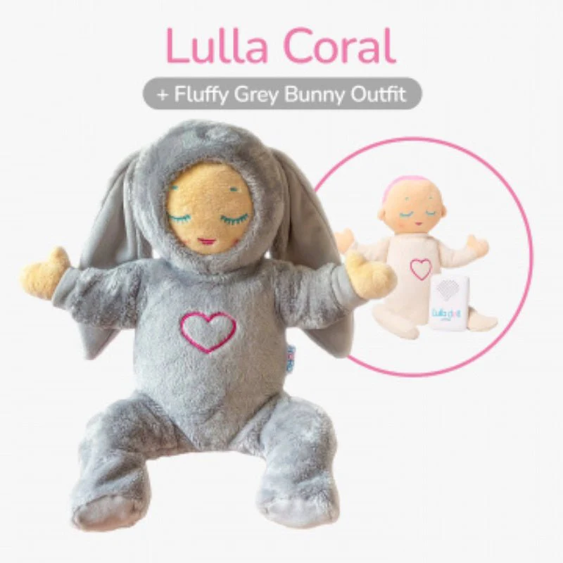 Grijze fluffy outfit Bunny - Afbeelding 4