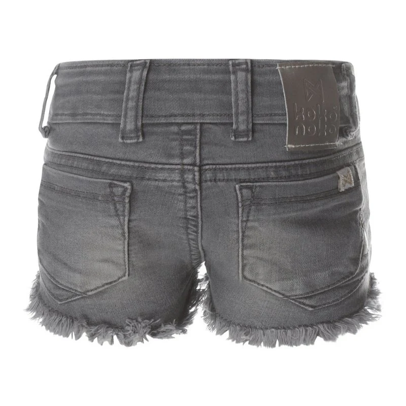Grijze jeans short T46931 - Afbeelding 3