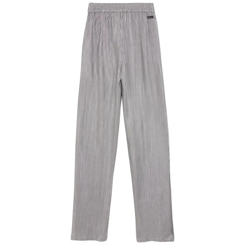 Grijze wide pant Metallic - Afbeelding 3