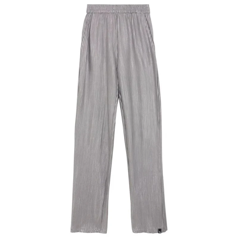 Grijze wide pant Metallic - Afbeelding 2