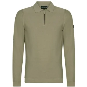 Groene half zip pullover Harry