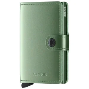 Groene miniwallet Metallic
