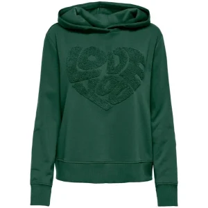 Groene teddy cropped hoodie Lyna