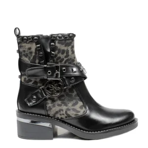 Guess Enkellaarsjes FL7FENELE10 Zwart