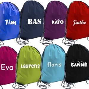 Gepersonaliseerde gymtas met naam