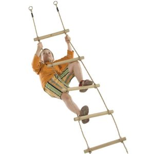 Houten touw ladder