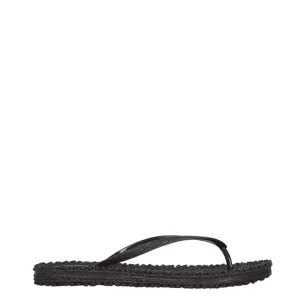 Ilse Jabobsen Slippers Cheerful01 Zwart