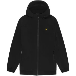Jet Black Softshell hooded jacket