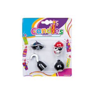 Piraten Verjaardagskaarsjes 4 stuks