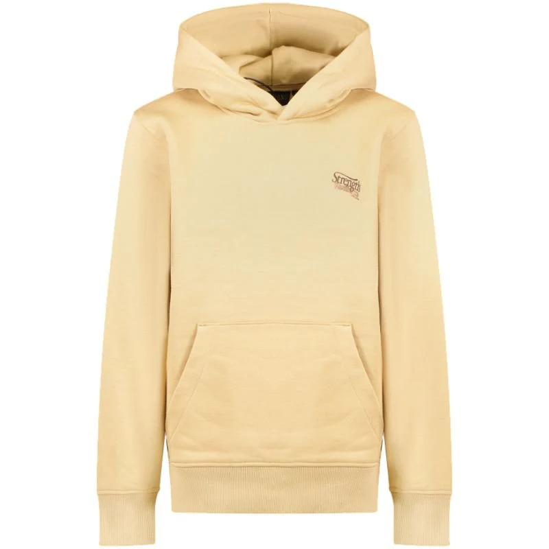 Khaki geprinte backprint hoodie Lence