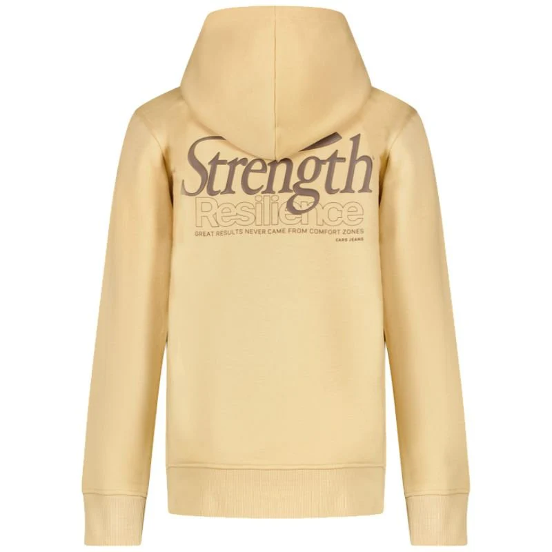 Khaki geprinte backprint hoodie Lence - Afbeelding 3