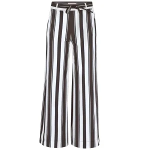 Kit met espresso broek Sam stripe