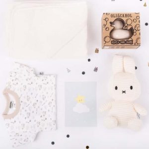 Kraambox Baby Nijn Corduroy Ecru