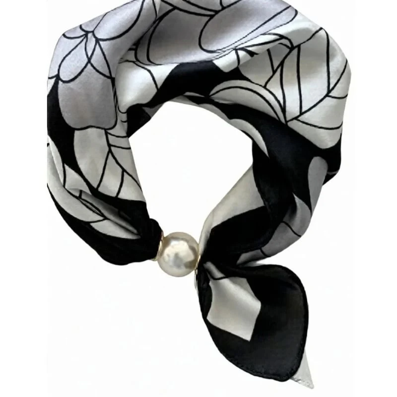 Leaf black parel sjaaltje Chloe