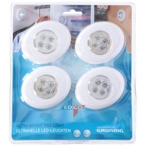 Grundig LED ultra heldere POD-Lamp 4 x