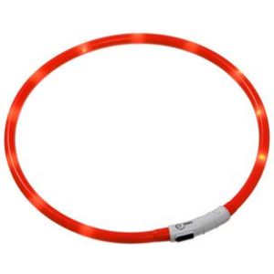 Visio Light LED halsband voor honden ORANJE 70 CM