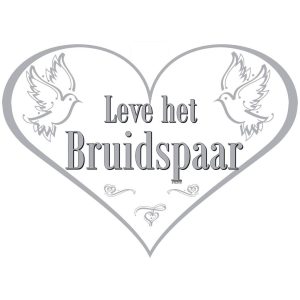 Leve het Bruidspaar Deurbord