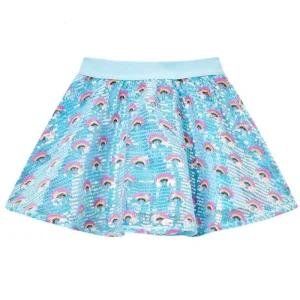 Lichtblauw geprinte rok Becca