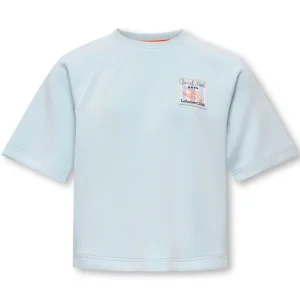 Lichtblauw loose fit t-shirt Ada