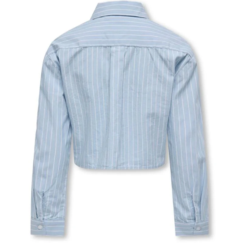 Lichtblauw patch shirt Etta - Afbeelding 3