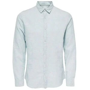 Lichtblauw shirt Caiden