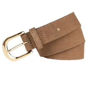 Lichtbruine luxe suéde riem 30574