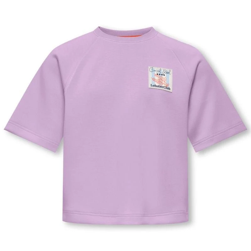 Lichtpaars loose fit t-shirt Ada - Afbeelding 2