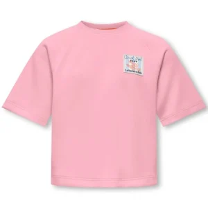 Lichtroze loose fit t-shirt Ada