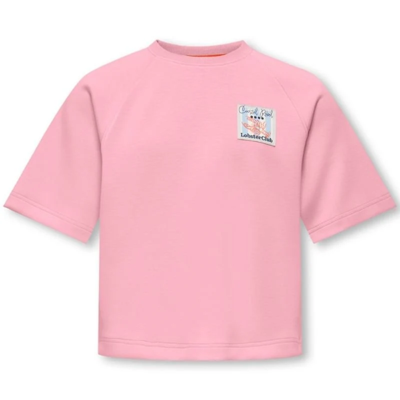 Lichtroze loose fit t-shirt Ada - Afbeelding 2