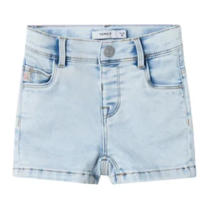 Light Blue Bleached Denim short Salli
