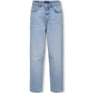 Light Blue Denim loose jeans Fade