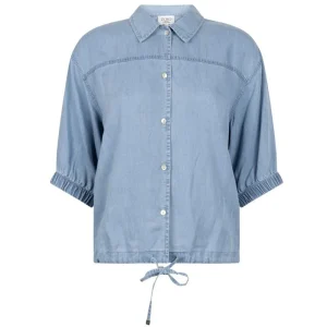 Light Denim tencel chambray blouse Maaike