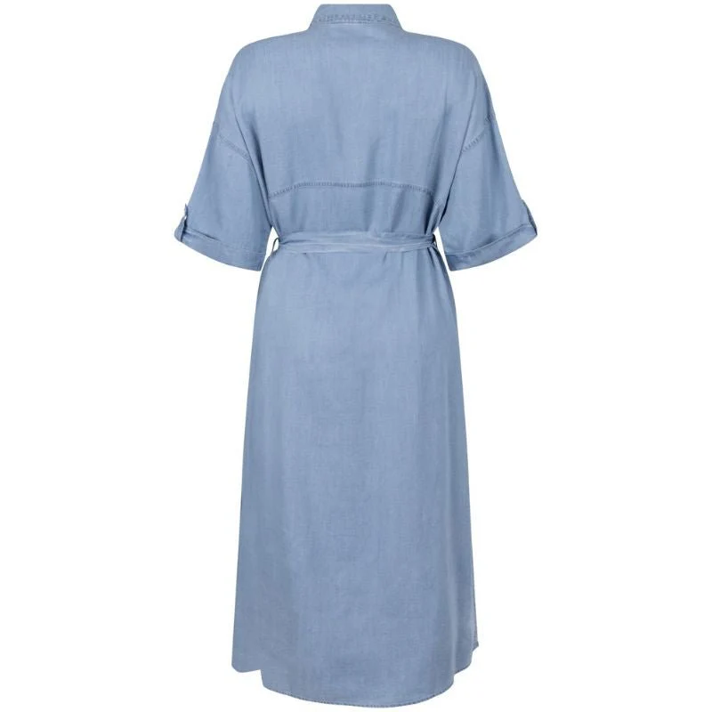 Light Denim viscose denim jurk Roos - Afbeelding 3