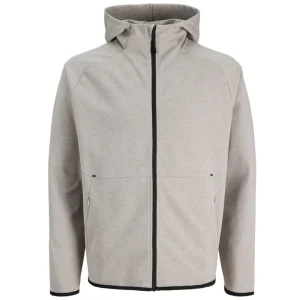 Light Grey Melange sweat zip vest Base