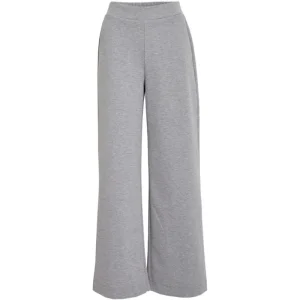Light Grey Melange wide leg pantalon Kendall GRS