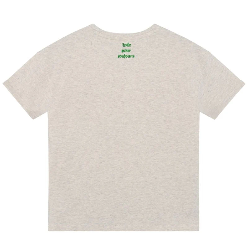 Light Sand Melange t-shirt Wide Fit 970628 - Afbeelding 3