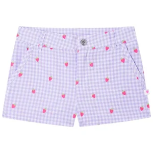 Lila geprinte short Elina