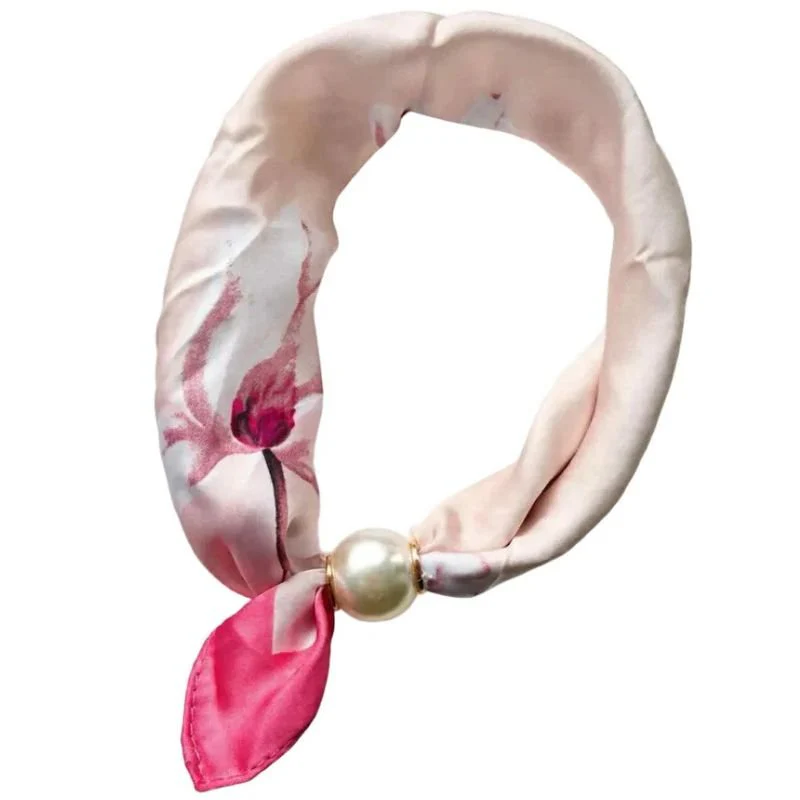 Magnolia pink parel sjaaltje Chloe - Afbeelding 2