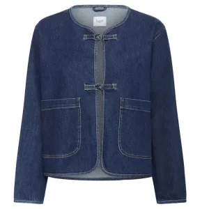 Medium Blue Denim denim jacket Oivy