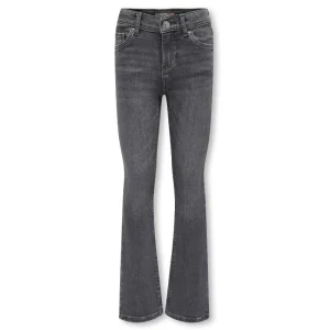 Medium Grey Denim flared jeans Blush