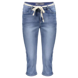 Mid Blue Denim capri 51006