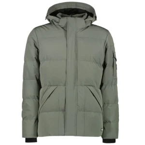 Mosgroene puffer winterjacket Camden
