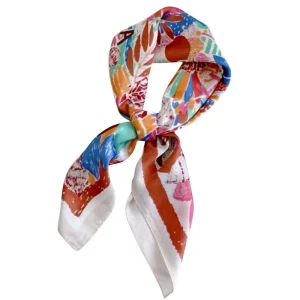 Multicolor geprint sjaaltje Sos